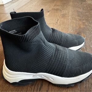 Steve Madden Black Knit Athletic High-Tops